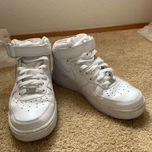 Air Force 1’s. White, High-top